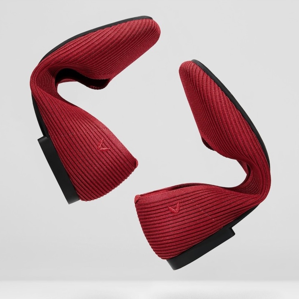 Red Women's Flats - Picture 2 of 16